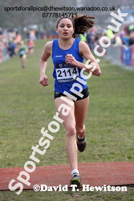 Womens under-17s 2016 Inter Counties Cross Country Champs. and Cross Challenge Final, Cofton Park, Birmingham. Photo: David T. Hewitson/Sports for All Pics